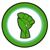 Super Green Dragon Fist Logo